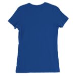 Playera Premium ajuste femenino Pictonemi Clásico COLOR AZUL ROYAL - Detalles y calidad en la parte trasera de la prenda.