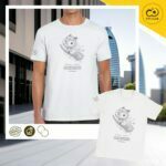 Playera Origin - Sketch Byncho en uso en la ciudad, mostrando su estilo urbano y moderno