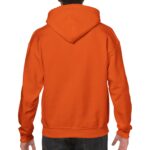 Sudadera Pictonemi Clásico Naranja - Estilo en Uso (Vista Trasera)