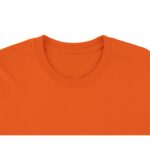 Playera Pictonemi Clásico Naranja - Detalle del Cuello (Frente)