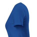 Acercamiento a la manga izquierda de la Playera Premium ajuste femenino Pictonemi Clásico COLOR AZUL ROYAL.