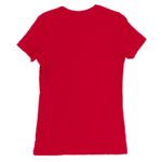 Playera Premium ajuste femenino Pictonemi Clásico COLOR ROJO - Detalles y calidad en la parte trasera de la prenda.